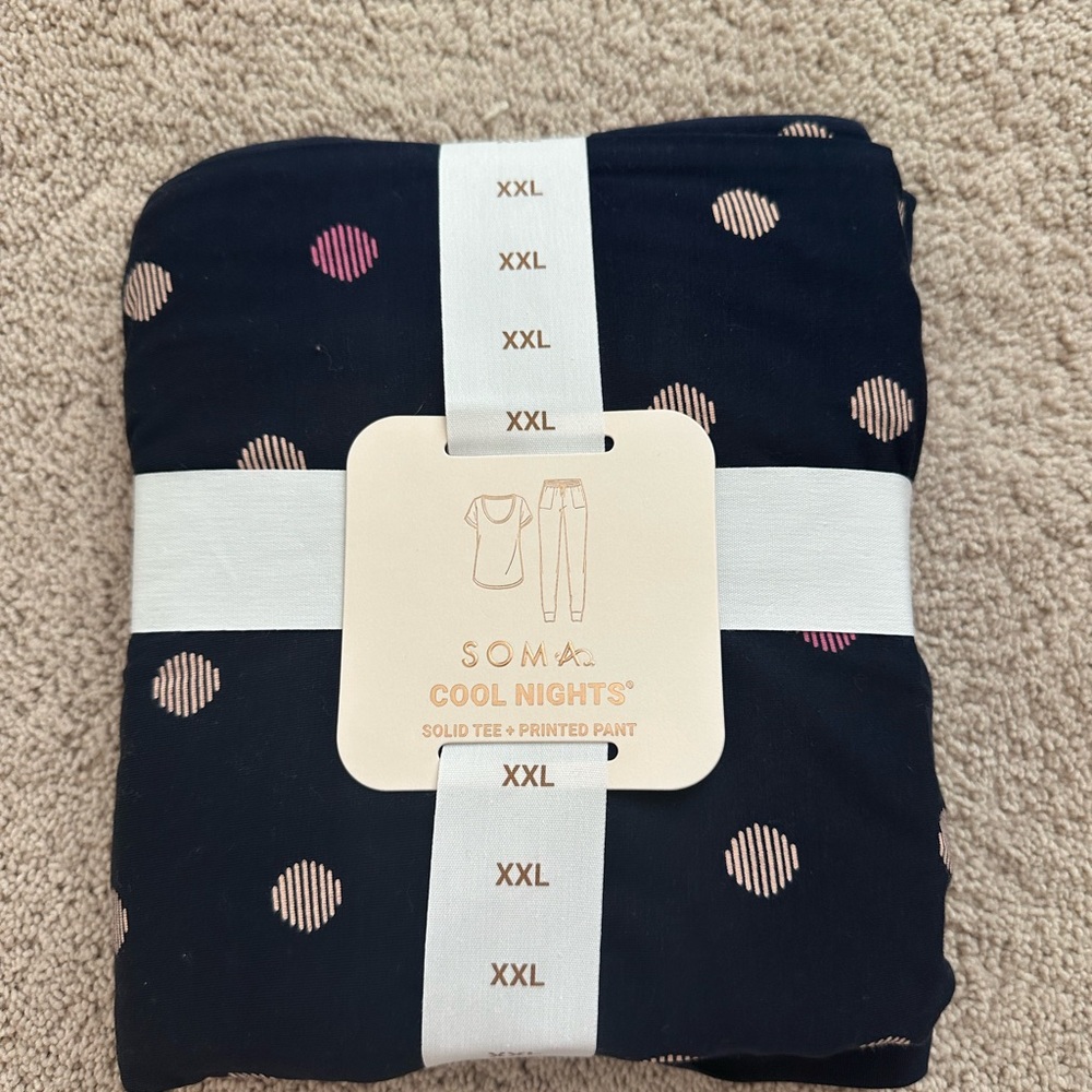 Soma Navy Pajama Set XXL